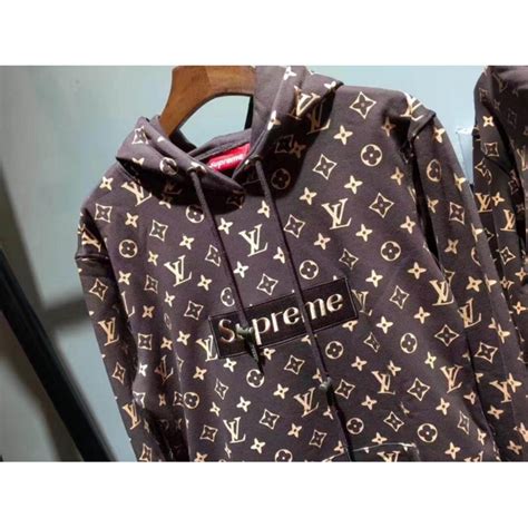 supreme louis vuitton hoodie women& 39|louis vuitton supreme red hoodie.